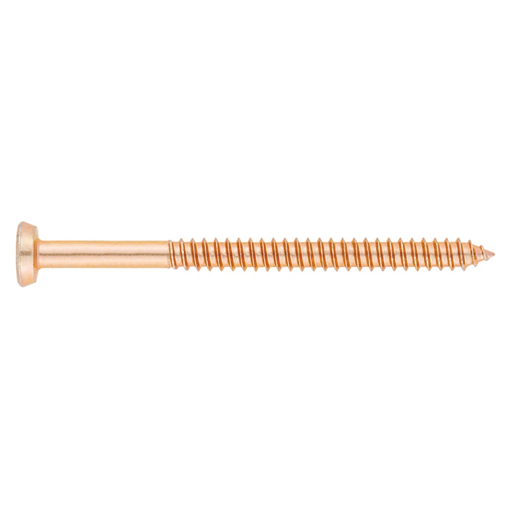 PVC-70 [CP] Tornillos para carpintería de PVC. Bicromatado. Cabeza especial para tapón